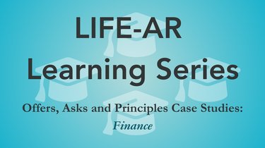 LIFE-AR Learning Series Finance