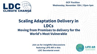 LDC Secretariat event focusing on adaptation